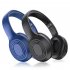 A28 Wireless Headset With Noise Canceling Microphone Stereo HiFi Folding Headphones For Game Office Zoom Meeting Trucker blue