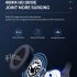 A28 Wireless Headset With Noise Canceling Microphone Stereo HiFi Folding Headphones For Game Office Zoom Meeting Trucker blue