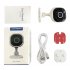 A3 1080p Surveillance Camera 360 degree Rotating Pir Motion Detection Night Vision Wireless Wifi Cam White