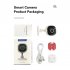 A3 1080p Surveillance Camera 360 degree Rotating Pir Motion Detection Night Vision Wireless Wifi Cam White