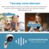 A3 1080p Surveillance Camera 360 degree Rotating Pir Motion Detection Night Vision Wireless Wifi Cam White