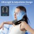 A306 Portable Neck Fan USB Rechargeable 6000mAh Battery Hanging Fan 3 Speeds Personal Cooling Fan Wearable 360  Cooler White