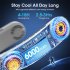A306 Portable Neck Fan USB Rechargeable 6000mAh Battery Hanging Fan 3 Speeds Personal Cooling Fan Wearable 360  Cooler White