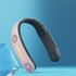 A306 Portable Neck Fan USB Rechargeable 6000mAh Battery Hanging Fan 3 Speeds Personal Cooling Fan Wearable 360  Cooler White