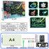 A4 A5 LED Luminous Drawing Board Graffiti Doodle Drawing Tablet Magic Draw with Light Fun Fluorescent Pen Educational Toys A4 large  1 stroke 