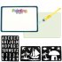A4 A5 LED Luminous Drawing Board Graffiti Doodle Drawing Tablet Magic Draw with Light Fun Fluorescent Pen Educational Toys A4 large  1 stroke 