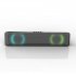 A4 Bluetooth  Speaker Portable Loudspeaker Mini  Colorful Dazzling  Rectangular Rgb Bass  Box black