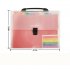 A4 File Organizer 13 Pockets Plastic Expanding Wallet Accordion Folders Letter Size Portable Document Handbag Holder