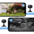 A4 Mini Home Security Cameras HD 1080P WiFi Camera Wide Viewing Angle Motion Detection 2 Way Audio Clear Recording Camera Night Vision Easy Installation For Hom