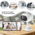 A4 Mini WIFI Camera Night Vision Camera 1080P Cams With Motion Detection Alert Voice Intercom For Home Security Guard White