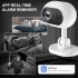A4 Mini WIFI Camera Night Vision Camera 1080P Cams With Motion Detection Alert Voice Intercom For Home Security Guard White