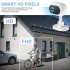 A4 Mini WIFI Camera Night Vision Camera 1080P Cams With Motion Detection Alert Voice Intercom For Home Security Guard White