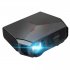 A4300 Mini Digital Projector 720P High Definition LED Home Projector Portable black EU Plug