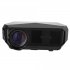 A4300 Mini Digital Projector 720P High Definition LED Home Projector Portable black UK Plug