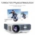 A4300 Mini Digital Projector 720P High Definition LED Home Projector Portable black EU Plug