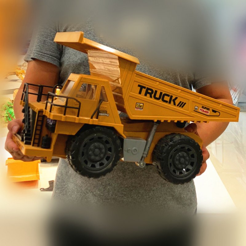 1:8 Remote Control Dump Truck 7-channel Simulation Engineering Vehicle Children Toys for Birthday Gifts Xm-6819l