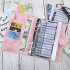 A6 Budget Financial Planner Notebook Loose Leaf Paper Binder Cover Journal Money Envelopes Organizer For Wallet Cash Saving grey