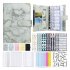 A6 Budget Financial Planner Notebook Loose Leaf Paper Binder Cover Journal Money Envelopes Organizer For Wallet Cash Saving grey