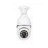 A6 Light Bulb Security Camera 355  Pan 90  Tilt Wifi Outdoor Indoor Light Bulb Camera Easy Installation Camera For E27 Socket White