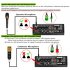 A6 Portable Sound Mixing Console DJ Sound Controller Mini Portable Mixing Console Audio Mixer EU Plug