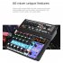 A6 Portable Sound Mixing Console DJ Sound Controller Mini Portable Mixing Console Audio Mixer EU Plug