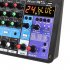 A6 Portable Sound Mixing Console DJ Sound Controller Mini Portable Mixing Console Audio Mixer EU Plug