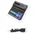 A6 Portable Sound Mixing Console DJ Sound Controller Mini Portable Mixing Console Audio Mixer EU Plug