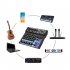 A6 Portable Sound Mixing Console DJ Sound Controller Mini Portable Mixing Console Audio Mixer EU Plug