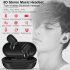 A6X TWS Bluetooth Earphone Wireless In Ear Earbuds Sport Headset BT 5 0 with 280mAh Charging Box Compatible for IOS Android Windows black