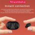 A6s Tws Headset Touch control Mini Wireless Bluetooth compatible Headphones Hands free Calling Binaural Sports Earbuds black