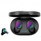 A6s Tws Headset Touch control Mini Wireless Bluetooth compatible Headphones Hands free Calling Binaural Sports Earbuds black