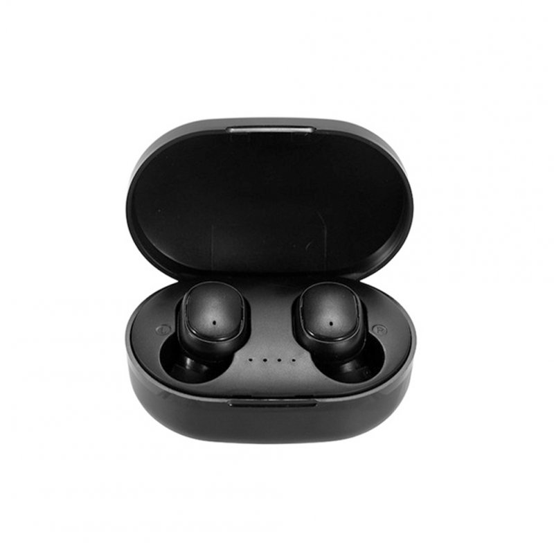 A6s Wireless Bluetooth Headset Stereo Headset Sport Earbuds Microphone With Charging Box black