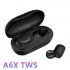 A6x Wireless  Bluetooth  Headset Bluetooth 5 0 Ergonomic Design Earphones Black