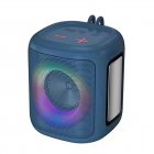 A80 Portable Bluetooth Speaker Rgb Light Subwoofer Outdoor Wireless Small Audio Royal blue