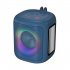 A80 Portable Bluetooth Speaker Rgb Light Subwoofer Outdoor Wireless Small Audio black