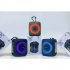 A80 Portable Bluetooth Speaker Rgb Light Subwoofer Outdoor Wireless Small Audio black