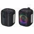 A80 Portable Bluetooth Speaker Rgb Light Subwoofer Outdoor Wireless Small Audio black