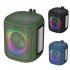 A80 Portable Bluetooth Speaker Rgb Light Subwoofer Outdoor Wireless Small Audio black