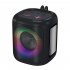 A80 Portable Bluetooth Speaker Rgb Light Subwoofer Outdoor Wireless Small Audio black
