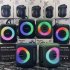 A80 Portable Bluetooth Speaker Rgb Light Subwoofer Outdoor Wireless Small Audio black