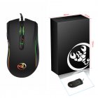A869 Gaming Mouse With 7 Bright Colors Backlit Wired 3200DPI Mice Optical Professional Gaming Mouse For PC Laptop Desktop Notebook A869B Black Colorful Luminous
