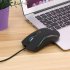A869 Gaming Mouse With 7 Bright Colors Backlit Wired 3200DPI Mice Optical Professional Gaming Mouse For PC Laptop Desktop Notebook A869B Black Colorful Luminous