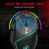 A876 Wired Gaming Mouse 6400 DPI Adjustable Gaming Mice With Colorful Backlit For Computers PC Laptops A876 Black