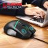 A876 Wired Gaming Mouse 6400 DPI Adjustable Gaming Mice With Colorful Backlit For Computers PC Laptops A876 Black