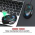 A876 Wired Gaming Mouse 6400 DPI Adjustable Gaming Mice With Colorful Backlit For Computers PC Laptops A876 Black