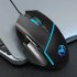 A876 Wired Gaming Mouse 6400 DPI Adjustable Gaming Mice With Colorful Backlit For Computers PC Laptops A876 Black