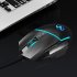 A876 Wired Gaming Mouse 6400 DPI Adjustable Gaming Mice With Colorful Backlit For Computers PC Laptops A876 Black