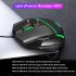 A876 Wired Gaming Mouse 6400 DPI Adjustable Gaming Mice With Colorful Backlit For Computers PC Laptops A876 Black