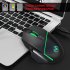 A876 Wired Gaming Mouse 6400 DPI Adjustable Gaming Mice With Colorful Backlit For Computers PC Laptops A876 Black