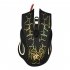 A888 Computer Mouse Crack Pattern Usb Wired Gaming Mouse Wired Led Light black 58439208